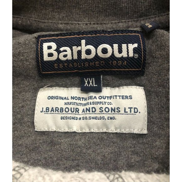 Barbour Prep Logo Crew Neck Sweatshirt Mid Grey Marl Mens 2XL - Picture 3 of 5